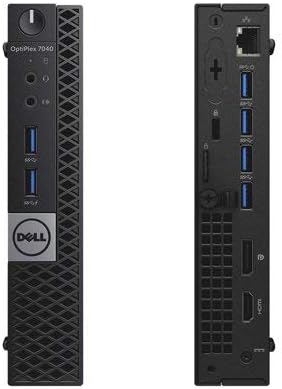 Dell OptiPlex 7040 Micro Business Desktop – Intel Core i5-6400T, 16GB DDR4 RAM, 256GB SSD, WiFi, HDMI, DisplayPort, Windows 10 Pro