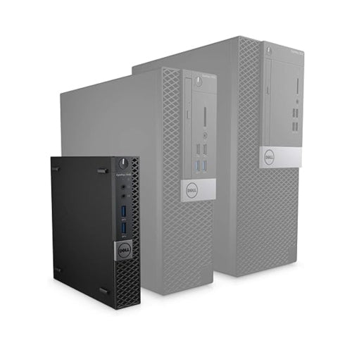 Refurbished (Good) - Dell Optiplex 7040 Micro Tower PC (Intel Quad Core i5-6500T/8GB RAM/256GB SSD/HDMI/VGA/Win 10)