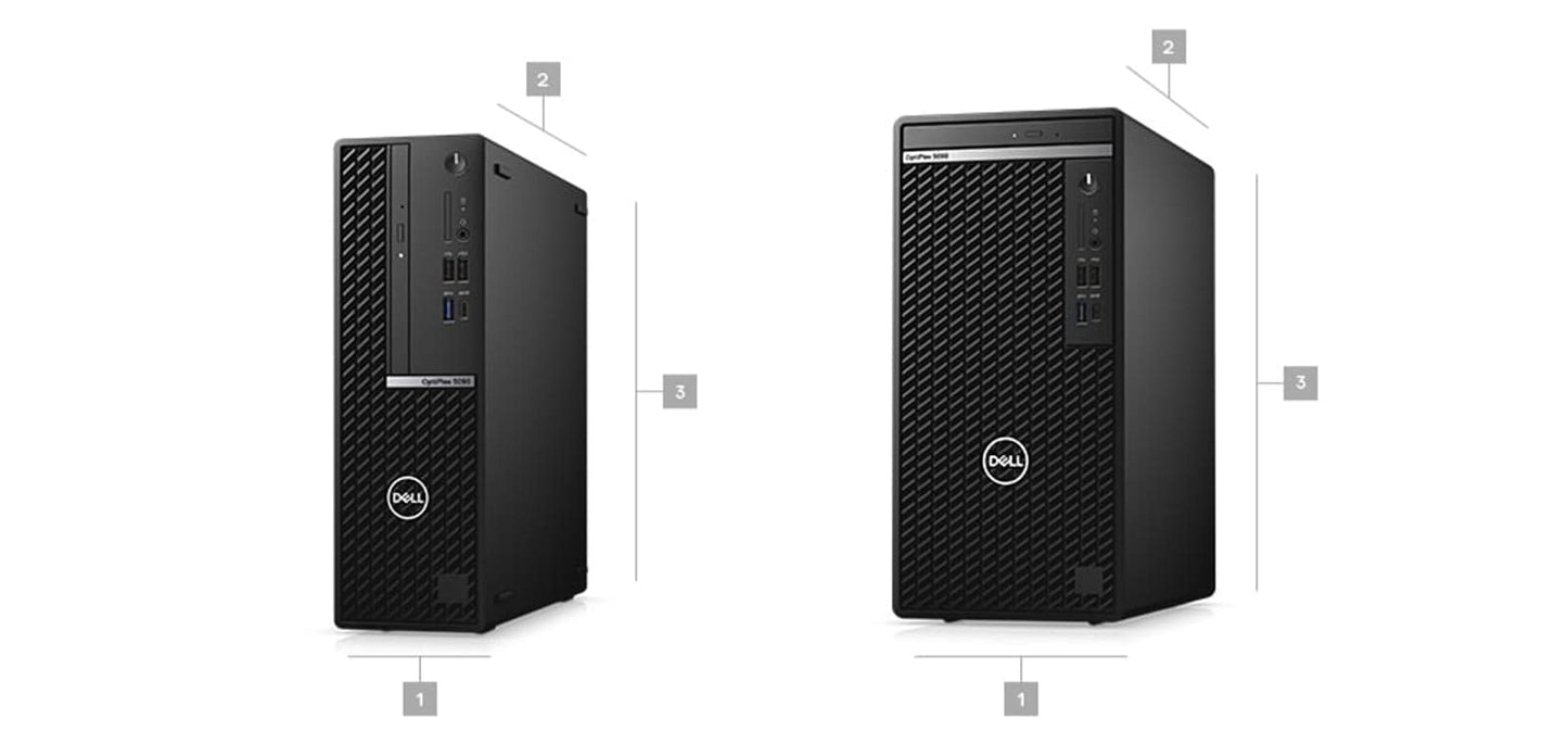 Dell Optiplex 5090 SFF Small Form Factor Desktop | Core i7-10700 - 512GB SSD Hard Drive - 32GB RAM | 8 cores @ 4.8 GHz Win 11 Pro Black (Renewed)