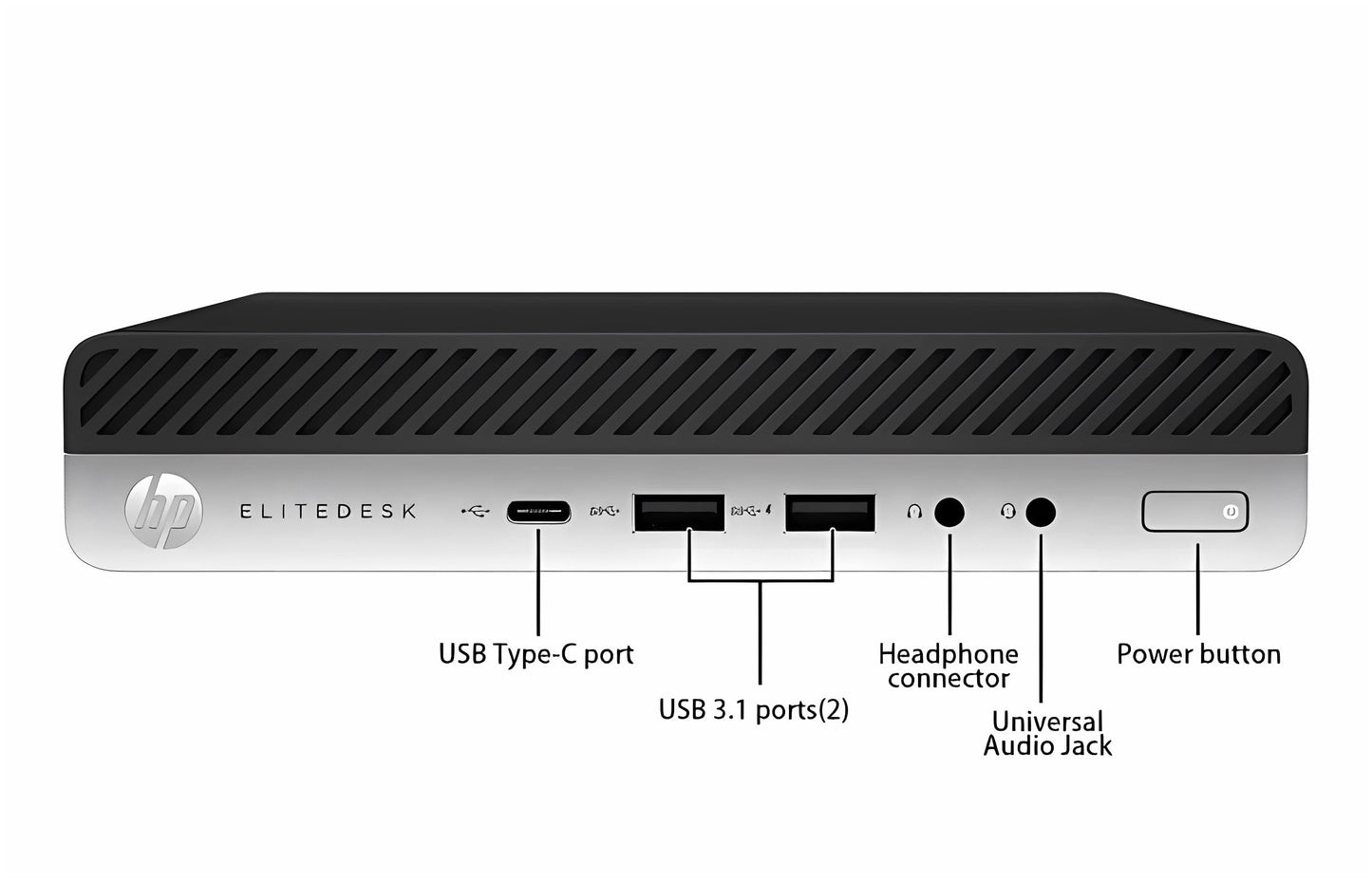 HP EliteDesk 800 G3 Mini Desktop Computer, Intel Quad-Core i5-6500T, 16GB DDR4 RAM, 256GB SSD, Keyboard&Mouse, VGA, DP, Windows 10 Pro (Renewed)