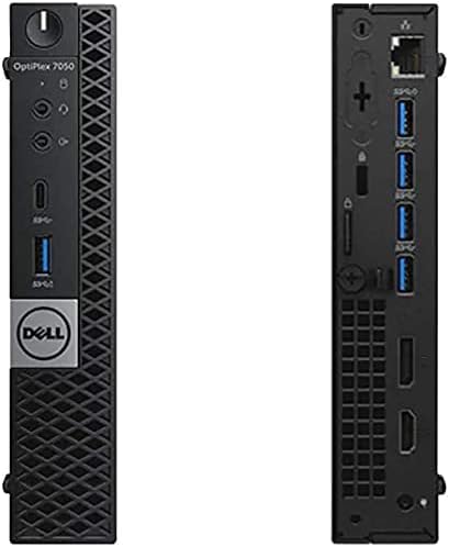 Dell Optiplex 7050 Micro Desktop Computer Tiny PC, Intel Core i7-6700T, 16GB DDR4 RAM, 512GB SSD, Wi-Fi, Windows 11 Pro, DisplayPort, HDMI