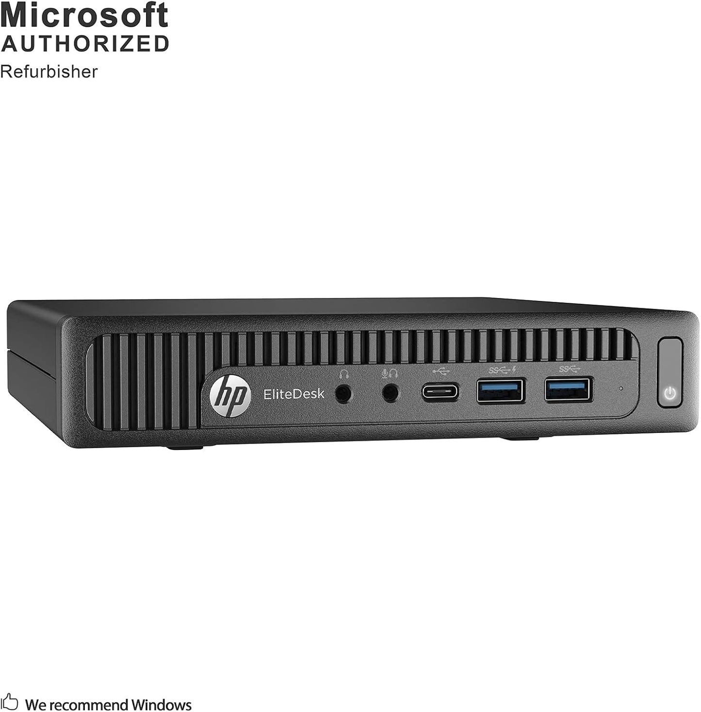 HP EliteDesk 800 G2 DM Mini Desktop PC – Intel Core i5 6th Gen, 16GB DDR4 RAM, 512GB SSD, Windows 10 Pro, Compact Business Computer