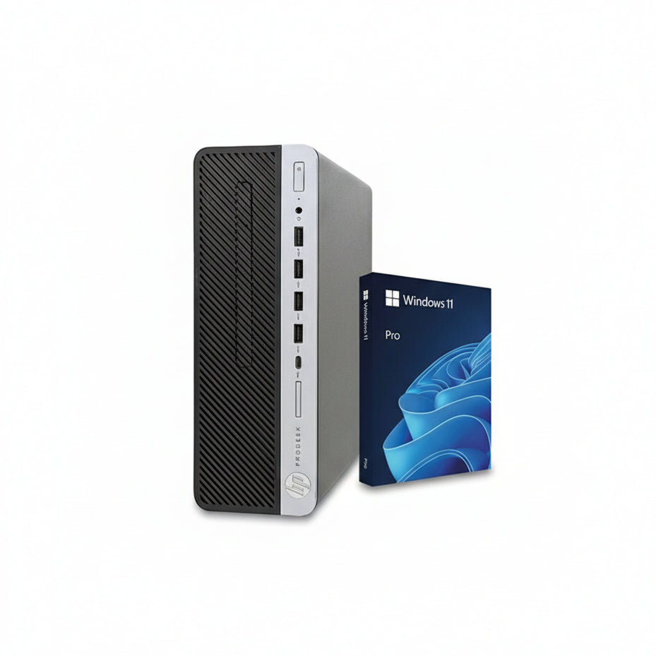 HP ProDesk 600 G4 SFF + 2x 24" Monitor – photo 1