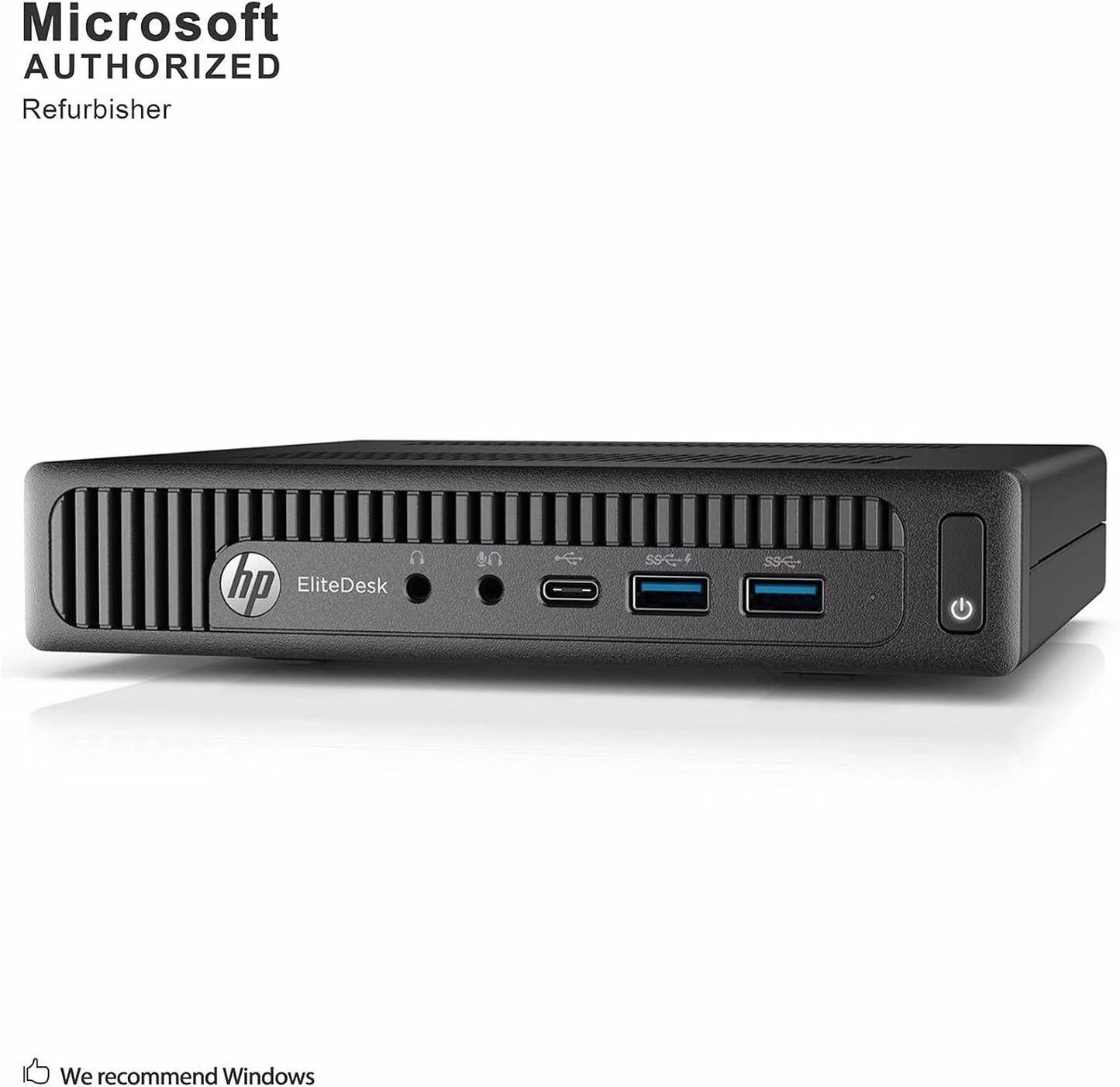 HP EliteDesk 800 G2 DM Mini Desktop PC – Intel Core i5 6th Gen, 16GB DDR4 RAM, 512GB SSD, Windows 10 Pro, Compact Business Computer