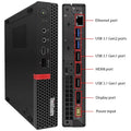 Refurbished (Good) - Lenovo Computer ThinkCentre M720q Mini/ Tiny Windows 11 Pro Business Desktop PC | Intel Core i5 8400T Processor | 8GB DDR4 RAM | 256GB NVMe SSD | HDMI | WIFI - PCrefresh