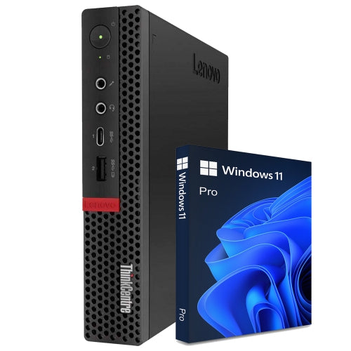 Refurbished (Good) - Lenovo Computer ThinkCentre M720q Mini/ Tiny Windows 11 Pro Business Desktop PC | Intel Core i5 8400T Processor | 8GB DDR4 RAM | 256GB NVMe SSD | HDMI | WIFI - PCrefresh