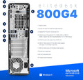HP EliteDesk 800 G4 Desktop PC | Intel Core i5 8500 | 32GB RAM | 1TB NVMe M.2 SSD | Windows 11 Pro | Built in WiFi 5 | Keyboard and Mouse | Renewed {{Product vendor}} PCrefresh Desktop