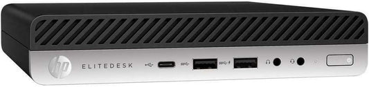 HP Smart Buy EliteDesk 705 G4 DM Desktop – AMD A5-2400GE, 8GB DDR4 RAM, 256GB SSD, Windows 10 Pro 64-bit, WiFi, Bluetooth, Small Form Factor
