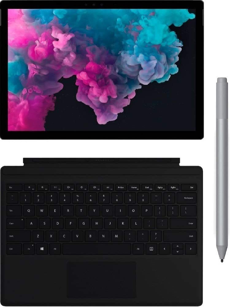 Microsoft Surface Pro 6 12.3-inch 2736x1824 PixelSense 10-Point Touch Display Tablet PC with Type Cover & Pen, Intel Quad Core i7-8650U Upto 4.2GHz, 8GB RAM, 256GB SSD, Win 10, Black (Renewed)
