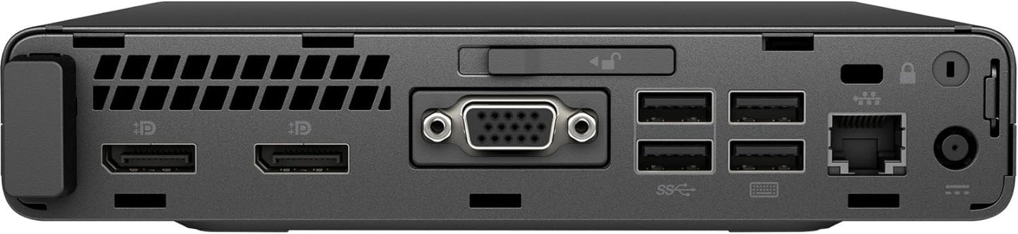 HP EliteDesk 800 G3 Mini Desktop Computer, Intel Quad-Core i5-6500T, 16GB DDR4 RAM, 256GB SSD, Keyboard&Mouse, VGA, DP, Windows 10 Pro (Renewed)
