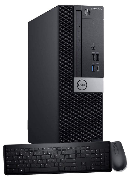 Dell OptiPlex 7070 SFF , Intel Hexa Core i5-8500 3.0GHz up to 4.10GHz,16GB DDR4 Ram 256GB SSD, Built-in WIFI, Windows 11 Pro, Keyboard & Mouse (Renewed)