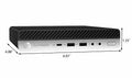 HP EliteDesk 800 G3 Mini Desktop Computer, Intel Quad-Core i5-6500T, 16GB DDR4 RAM, 256GB SSD, Keyboard&Mouse, VGA, DP, Windows 10 Pro (Renewed) - PCrefresh