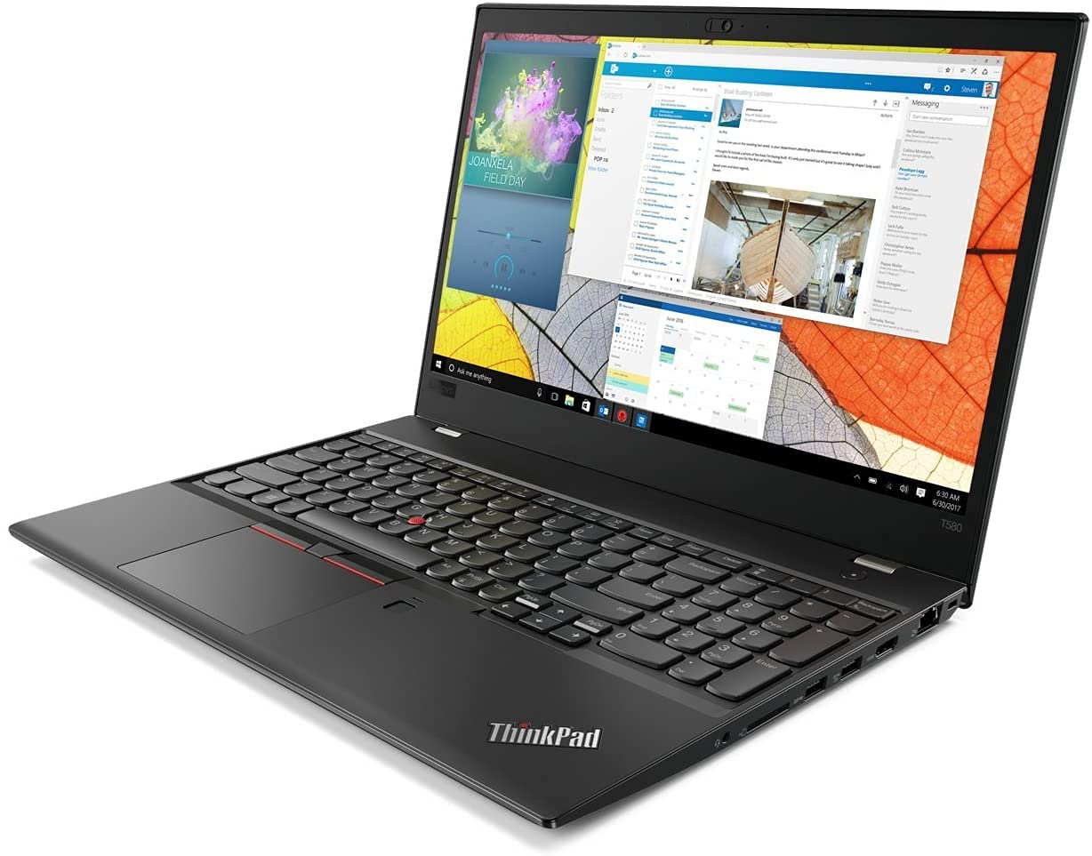 Lenovo ThinkPad T580 15.6-inch FHD IPS Screen, Core i5-8250U, 8GB RAM, 256GB SSD, Windows 10 Pro,  (Renewed)