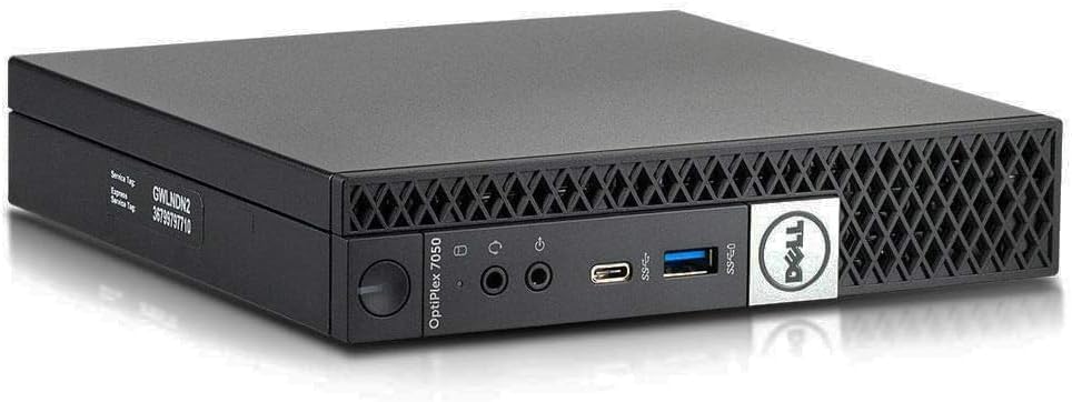 Dell Optiplex 7050 Micro Desktop Computer Tiny PC, Intel Core i7-6700T, 16GB DDR4 RAM, 512GB SSD, Wi-Fi, Windows 11 Pro, DisplayPort, HDMI