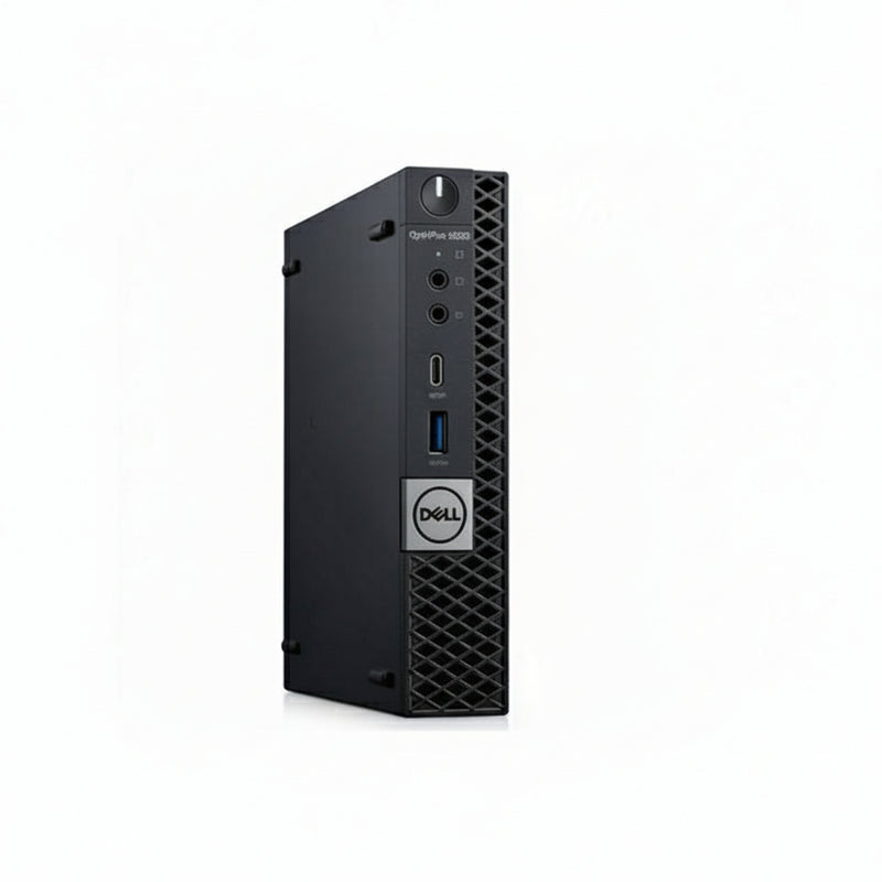 Back view of a Dell OptiPlex 5090 microtower computer
