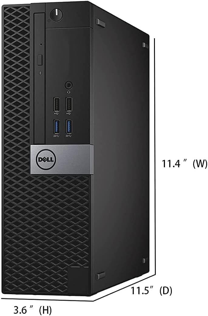 Dell Optiplex 7040 Tower Computer PC, 16GB RAM, 512GB HDD Hard Drive, Windows 10 Professional 64 Bit (Renewed)