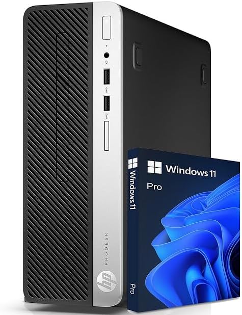 HP Prodesk Desktop 400 G5 SFF PC Intel Hexa Core i3-8100 3.60GHz 16GB DDR4 RAM,512GB SSD (Solid State Drive), WiFi,Keyboard & Mouse,Win 11 Pro
