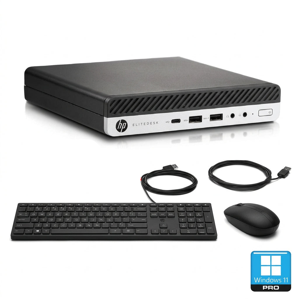 HP EliteDesk 800 G5 Mini – Core i5/i7 9th Gen, 16GB RAM, 240GB–512GB SSD – Excellent {{Product vendor}} PC Refresh World Desktop