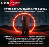 Lenovo ThinkCentre M75q Gen 2 Tiny front view with details written
