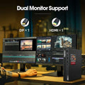 Lenovo ThinkCentre M75q Gen 2 Tiny front view with two monitor setup view
