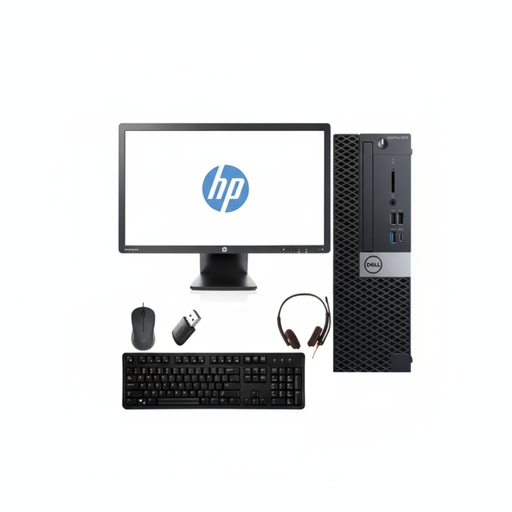 Dell OptiPlex 5070 SFF + 2x 24" Monitor – photo 1