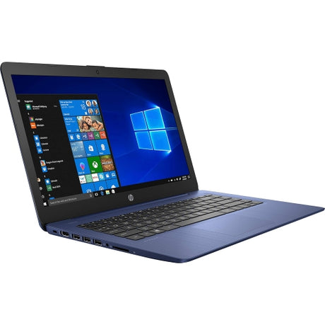 Open Box HP 14-ds0036nr 14" Stream Laptop Windows, 10S Touch Screen, AMD Dual-Core A4-9120e, 4GB RAM, 64GB eMMC, Royal Blue - PCrefresh
