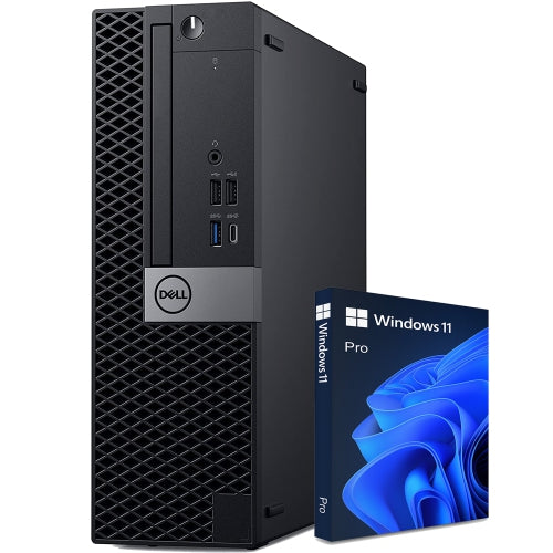 Refurbished(Good) - Dell Desktop OptiPlex SFF Computer PC| Intel Core i5 8th Gen Processor| 2TB SSD| 32GB DDR4 RAM| Windows 11 Pro| Wireless Keyboard Mouse | WiFi Bluetooth - PCrefresh