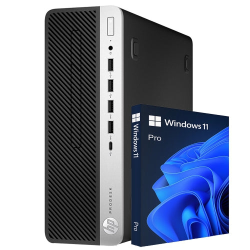 HP ProDesk 600 G5 SFF Desktop, i5-9500 up to 4.1GHz, 32GB RAM, 1TB SSD, WiFi, BT, KB & Mouse, Win 11 Pro – Refurbished Excellent